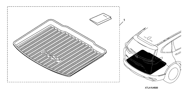 2019 Honda CR-V Cargo Tray Diagram