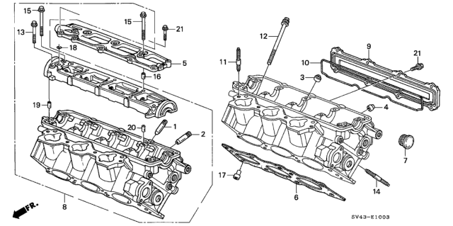 1995 Honda Accord Bolt, Flange (8X63) Diagram for 90039-PH7-000