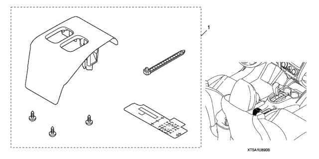 2019 Honda Fit Armrest Switch Kit Diagram