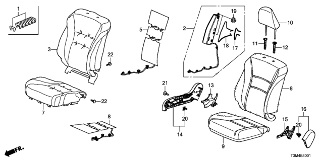 2017 Honda Accord Trim Cover (Graphite Black) Diagram for 81125-T3L-A42ZB