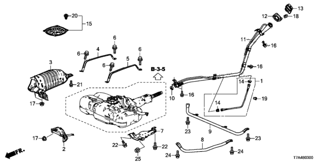 2020 Honda HR-V GASKET, FUEL FILLER Diagram for 17662-TAA-013