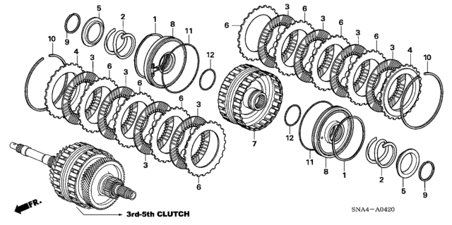2006 Honda Civic Clutch (3rd-5th) Diagram