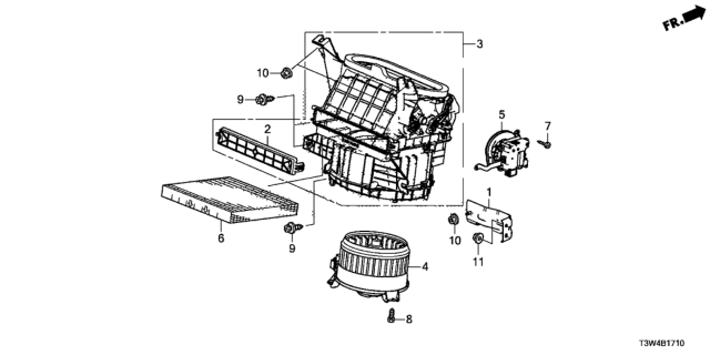 2017 Honda Accord Hybrid Heater Blower Diagram