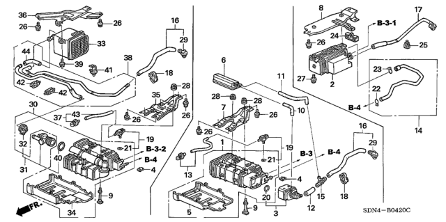 2004 Honda Accord 2 Door LX KA 5MT Canister Diagram