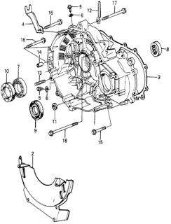 1979 Honda Prelude 2 Door ** KH HMT HMT Torque Converter Housing Diagram