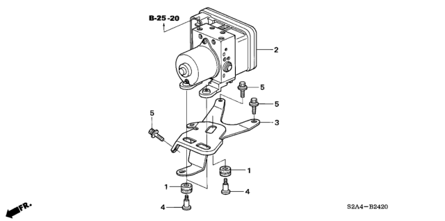 2007 Honda S2000 VSA Modulator Diagram