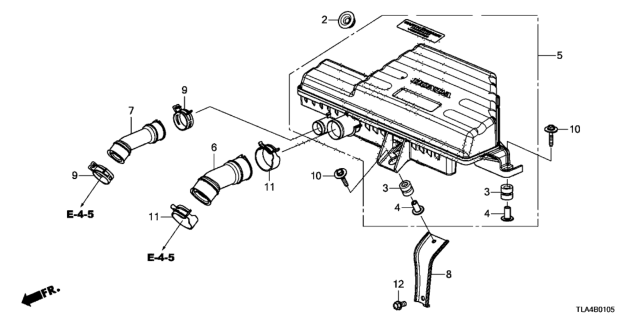 2019 Honda CR-V Chamber, Resonator Diagram for 17230-5PA-A00