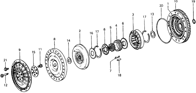 1978 Honda Civic 3 Door ** KL HMT HMT Torque Converter Diagram