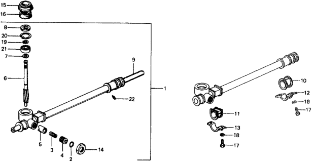 1976 Honda Civic 5 Door ** KL HMT Steering Gear Box Diagram