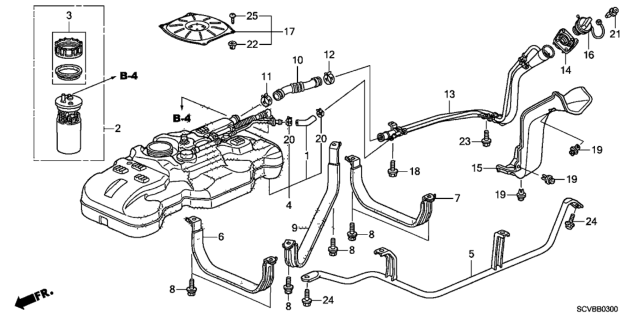 2011 Honda Element Fuel Tank Diagram