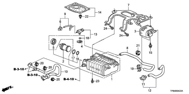 2010 Honda Crosstour Tube B, Fuel Vent (Orvr) Diagram for 17726-TK5-A02