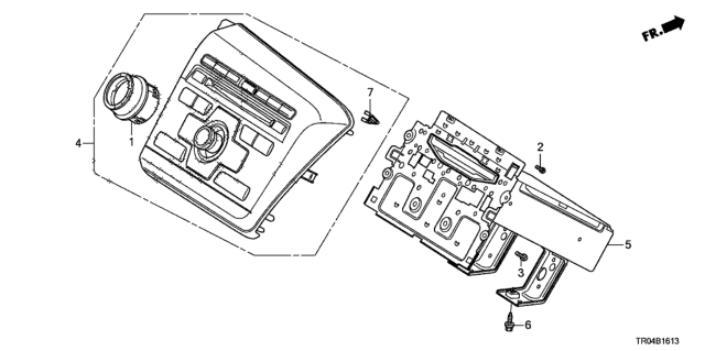 2012 Honda Civic Audio Unit Assy., Base Diagram for 39171-TR0-A31