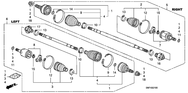 2010 Honda Civic Driveshaft Diagram