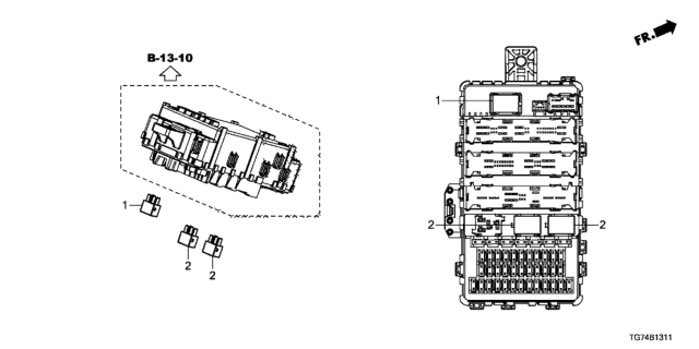 2021 Honda Pilot Control Unit (Cabin) Diagram 2