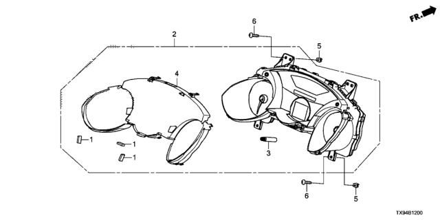 2014 Honda Fit EV Meter Diagram
