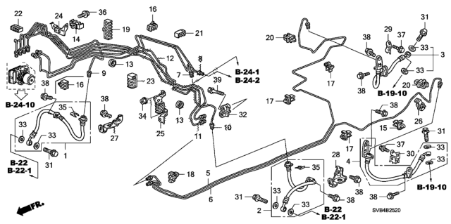 2010 Honda Civic Brake Lines (VSA) Diagram