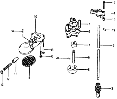 1978 Honda Accord Oil Pump Diagram