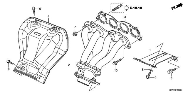 2011 Honda Element Exhaust Manifold Diagram