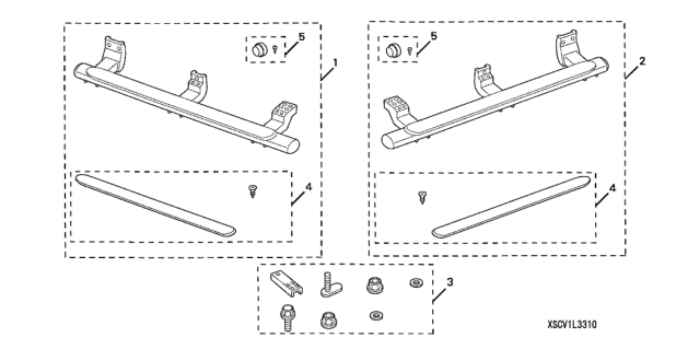 2023 Honda CR-V Hybrid Step, Side Diagram for 08L33-SCV-101