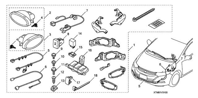 2010 Honda Insight Screw, Tapping (5X16) (Po) Diagram for 93913-154J0