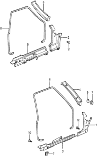 1980 Honda Accord Trim, Opening *NH1L* (BLACK) Diagram for 75886-671-010ZA