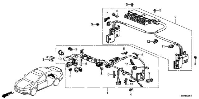 2017 Honda Accord Hybrid IPU Harness Diagram