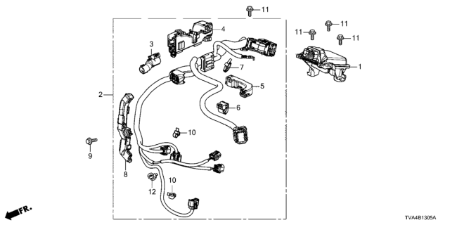 2020 Honda Accord 4 Door LX KA CVT Transmission Control Diagram