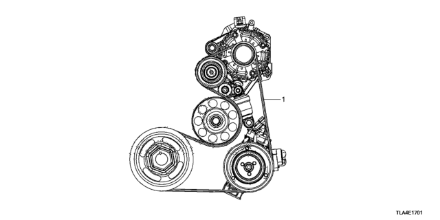 2019 Honda CR-V Alternator Belt Diagram