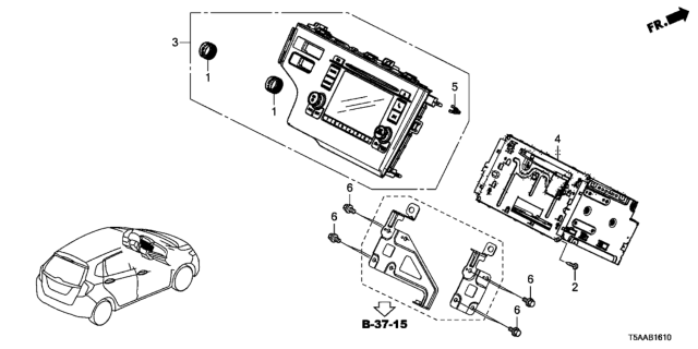 2019 Honda Fit Audio Unit Diagram