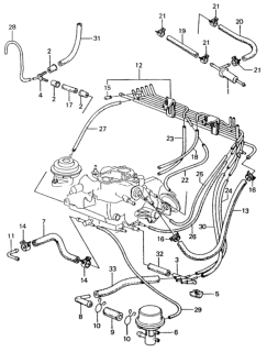 1983 Honda Civic Fuel Tubing Diagram