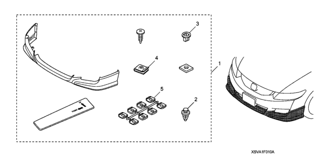 2009 Honda Civic Front Under Spoiler Diagram