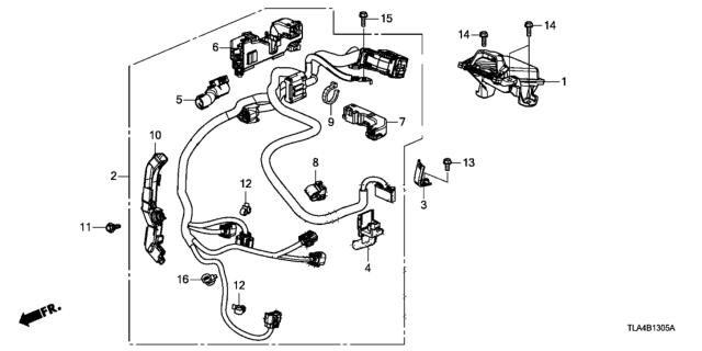 2017 Honda CR-V 5 Door EXL (AWD/ONTARIO) KA CVT Transmission Control Diagram