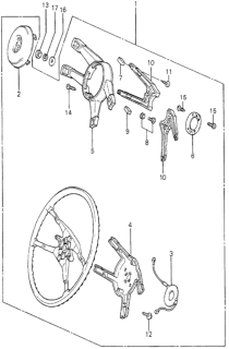 1979 Honda Accord Cover, Frame *R16L* (Nippon Purasuto) (DARK WINE RED) Diagram for 53133-671-921ZB