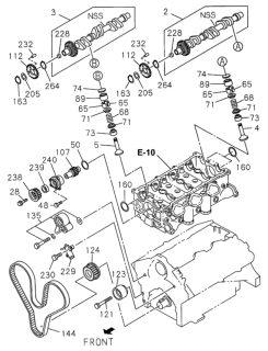 1998 Honda Passport Belt Timing 6Cyl Diagram for 8-97191-036-1