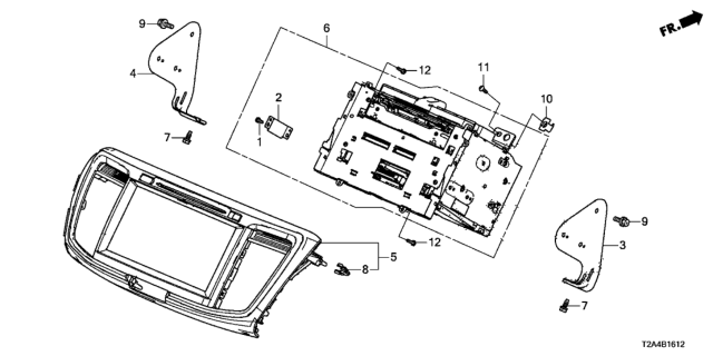 2016 Honda Accord Display Audio (Da)(RMD)(Warranty) (Clarion) Diagram for 39101-T2F-A71RM