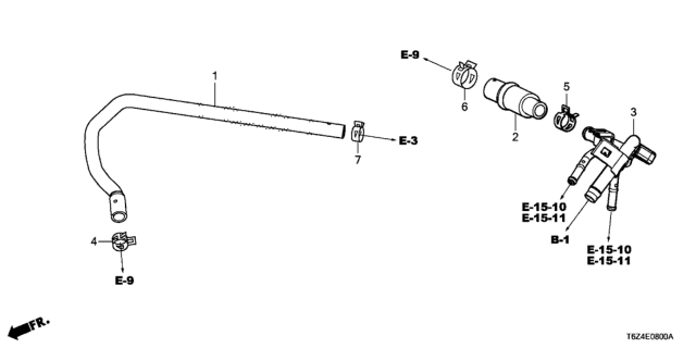 2019 Honda Ridgeline Breather Tube Diagram