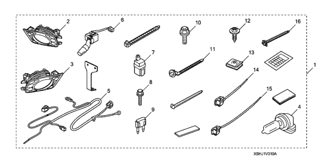 2008 Honda Odyssey 5 Door EXL-T (PAX) KA 5AT Foglights Diagram