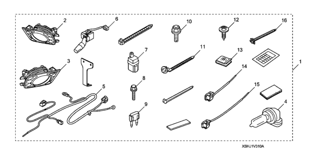 2009 Honda Odyssey Switch Assembly, Lighting & Turn Signal Diagram for 35255-SDA-A11