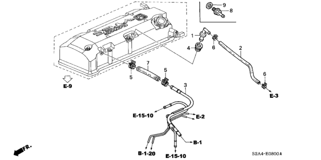 2004 Honda S2000 Breather Tube Diagram