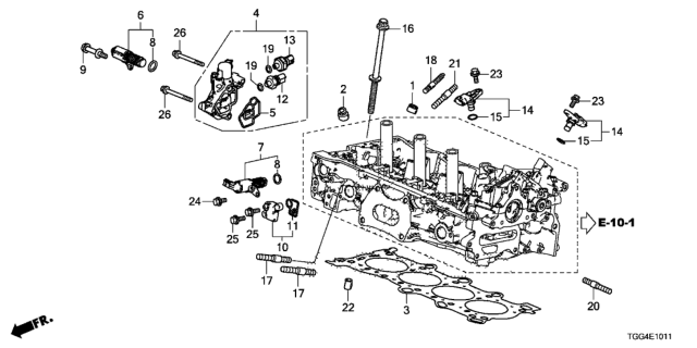 2019 Honda Civic Spool Valve - VTC Oil Control Valve Diagram