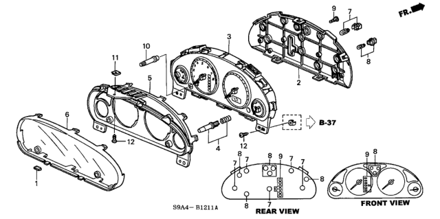 2004 Honda CR-V Case Assembly Diagram for 78120-S9A-A71