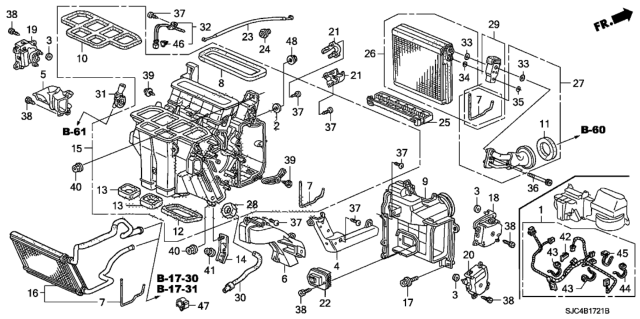 2008 Honda Ridgeline Screw-Washer (4X16) Diagram for 90133-SR3-003