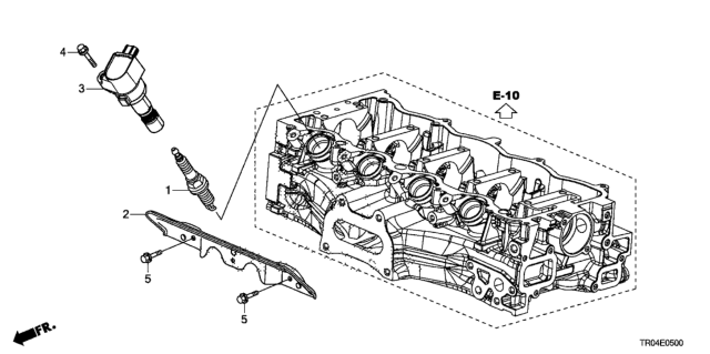 2012 Honda Civic Plug Hole Coil - Plug (1.8L) Diagram