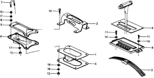 1978 Honda Civic HMT Control Cable Guide Diagram