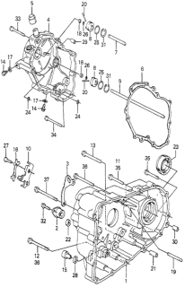 1981 Honda Prelude 2 Door ** KA HMT HMT Transmission Housing Diagram