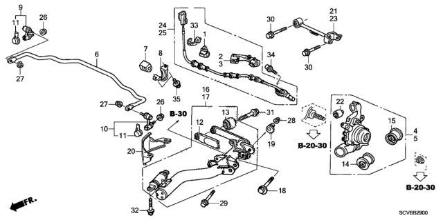 2011 Honda Element Rear Lower Arm Diagram