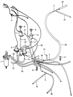 1980 Honda Civic 3 Door ** (1300) KA 4MT Control Valve Diagram