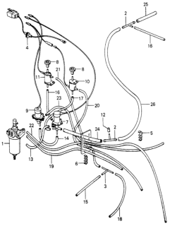 1980 Honda Civic Valve Assy., Ignition Solenoid Diagram for 36160-PA0-661