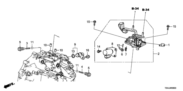 2018 Honda Civic MT Change Lever Diagram