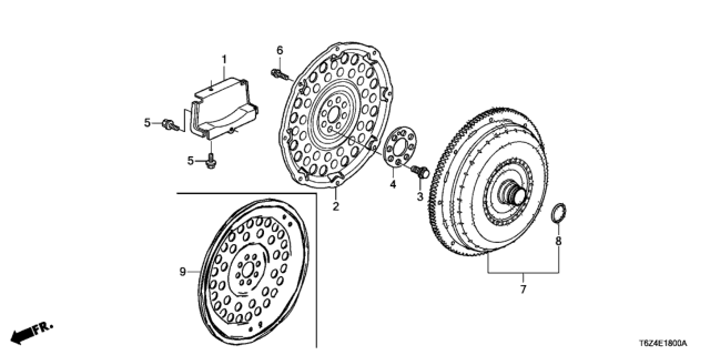 2019 Honda Ridgeline Torque Converter Diagram